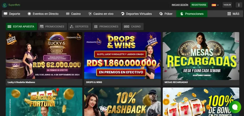 Promociones de Superbets